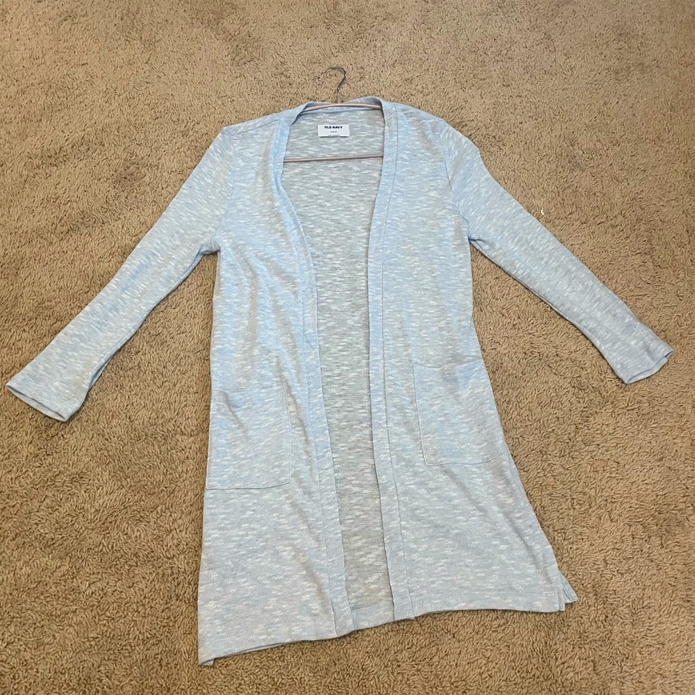 Blue cardigan
